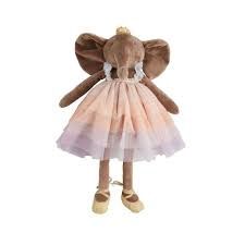 Elephant Velvet Princess Plush Gray not Brown