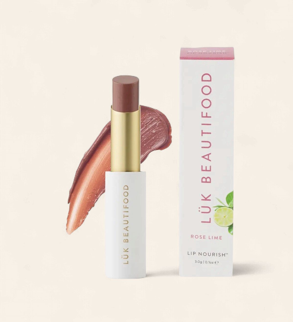 LUK Beautifood Rose Lime Lip Nourish