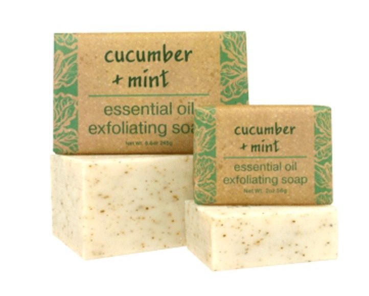 Cucumber+ Mint essential oil Soap Mini