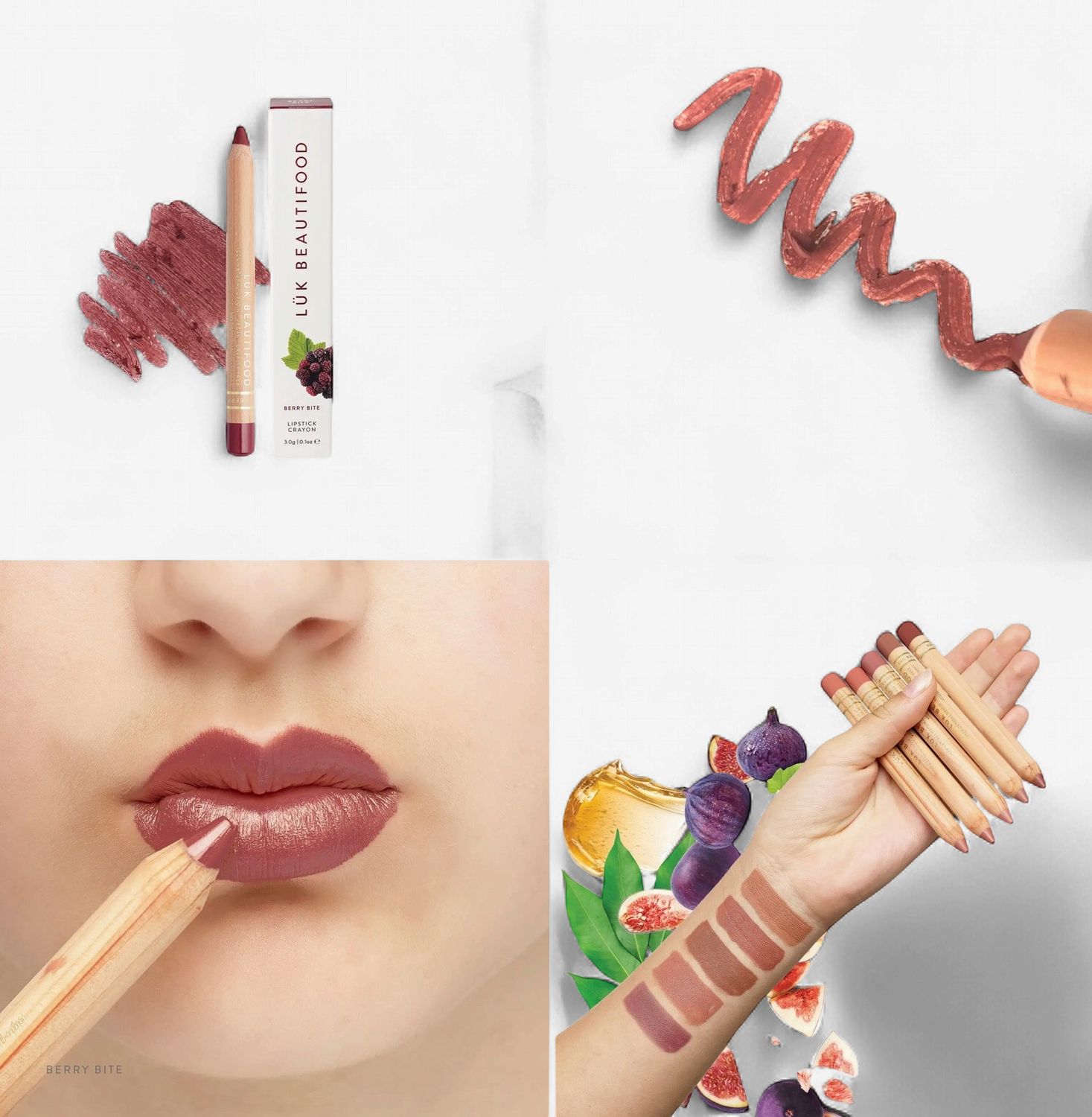 Luk  Beautifood Berry Bite Lipstick  Crayon