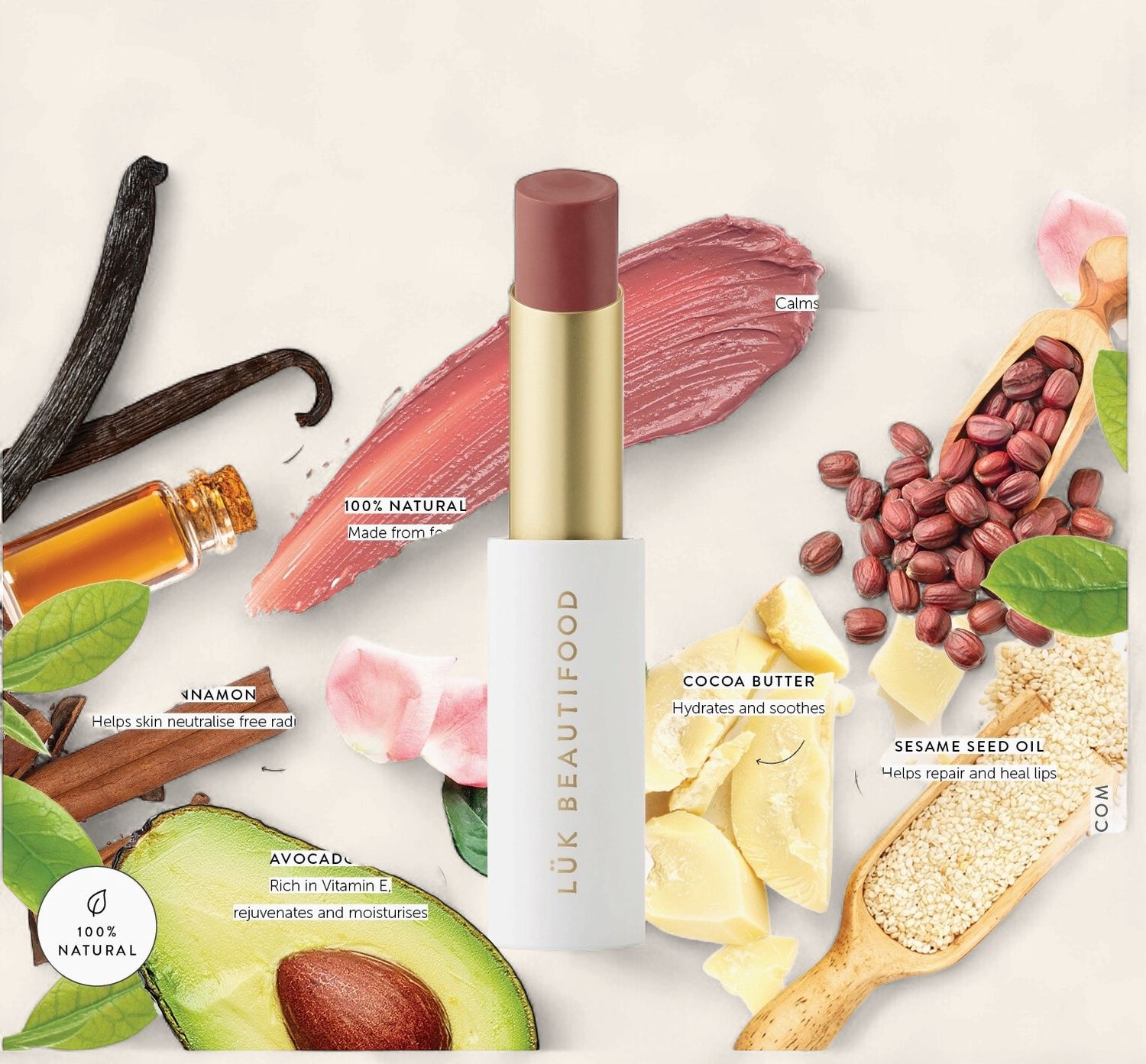 Luk  Beautifood  Nude Pink Lip Nourish