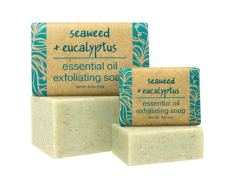 Seaweed + Eucalptus mini essential oil soap