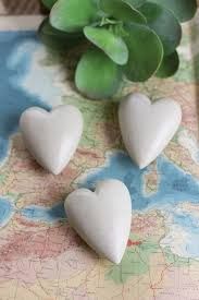 Hand-Carved White Stone Heart