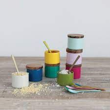 Mini Metal Pinch Pot w/Lid (asst)