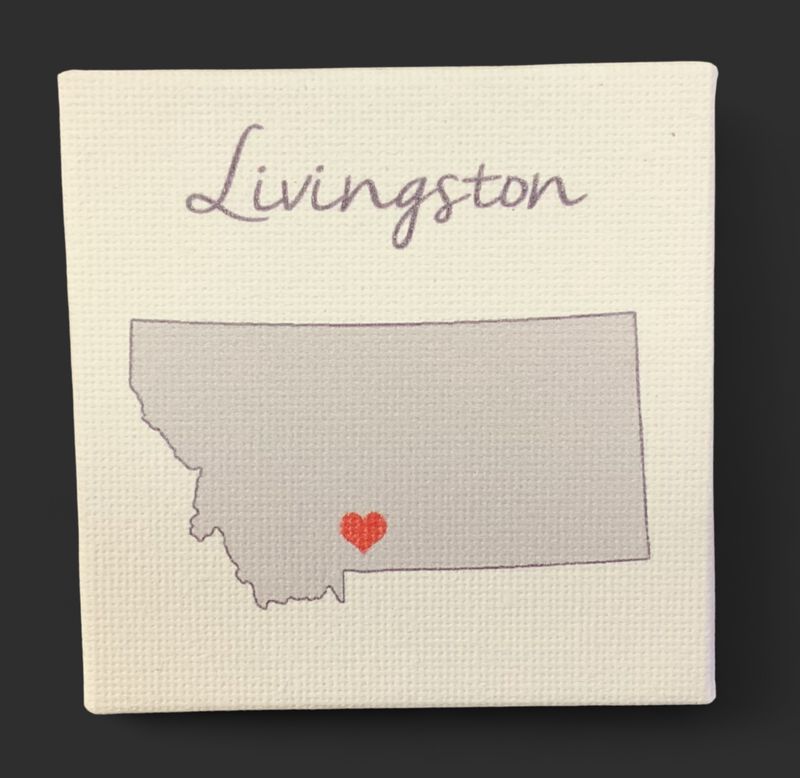 Mini Livingston Montana Magnet