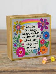 Tiny Block Keepsake - Magic Happens When...