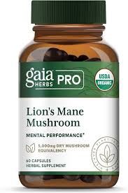Lions Mane  Mushroom - 5,000mg Dry Mushroom Equivalency, 60 Capsules