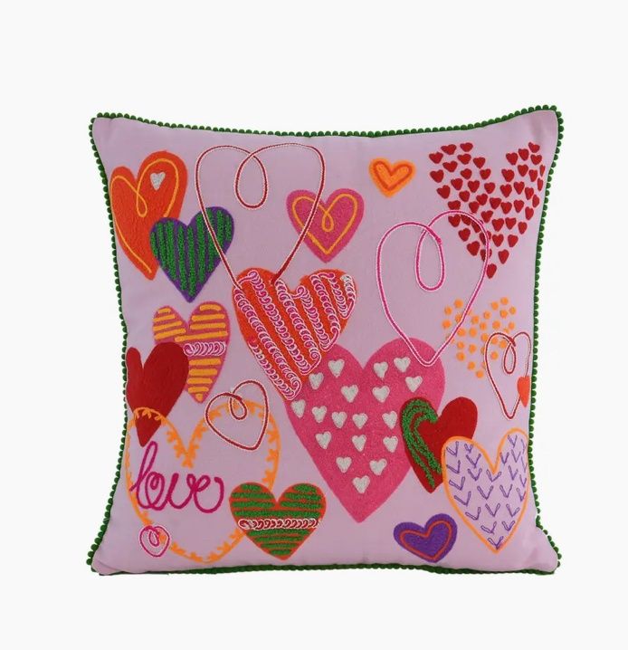 Pink Heart Pillow