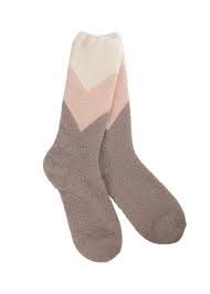 World's Softest Socks Cozy Collection - Chevron Multi