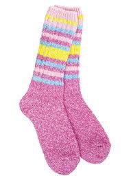 World's Softest Socks Weekend Collection -Ibis Rose Stripe