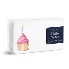 Pink Birthday Cupcake Little Notes
