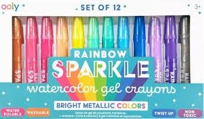Rainbow Sparkle Watercolor Gel Crayons