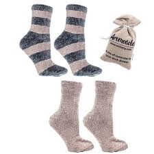 Aromasoles Velvet Slipper Socks - Rose