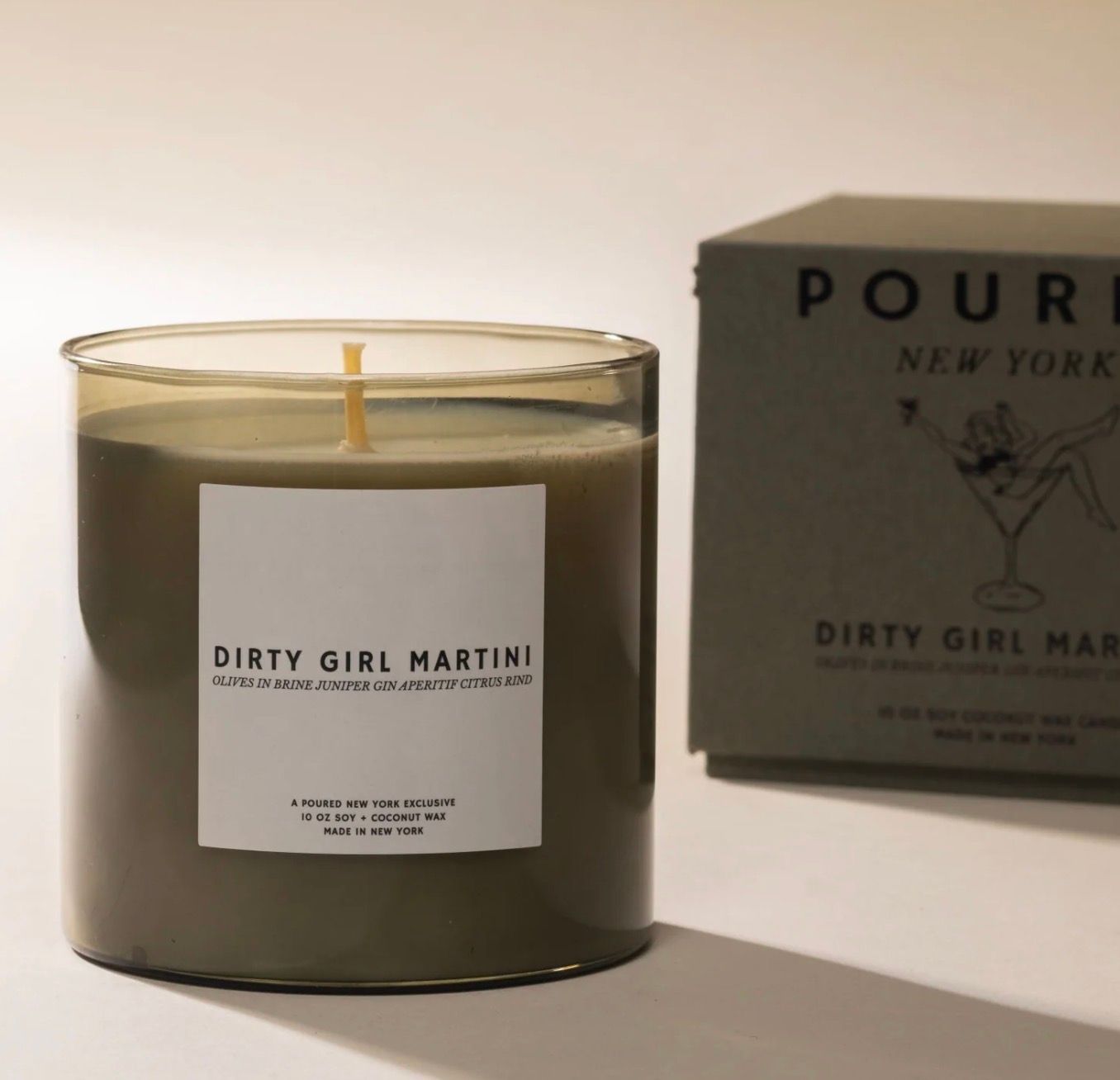 Dirty Girl Martini - 10 oz Soy Coconut Wax Candle