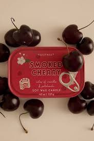 Bistro Printed Tin Soy Candle - Smoked Cherry