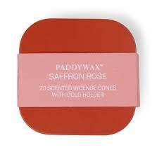 Saffron Rose Metal Incense Tin
