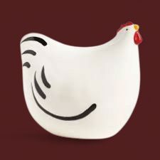 Large Stoneware Chicken
