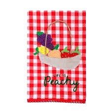 Life Is Peachy Crochet Towel