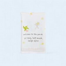 Welcome To The Porch Embroidered Towel