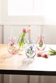 Green Glass Flower Vase - Small