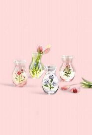 Pink Glass Flower Vase - Small