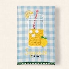 Lemon Squeeze Crochet Towel