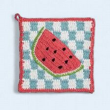 Watermelon Crochet Trivet
