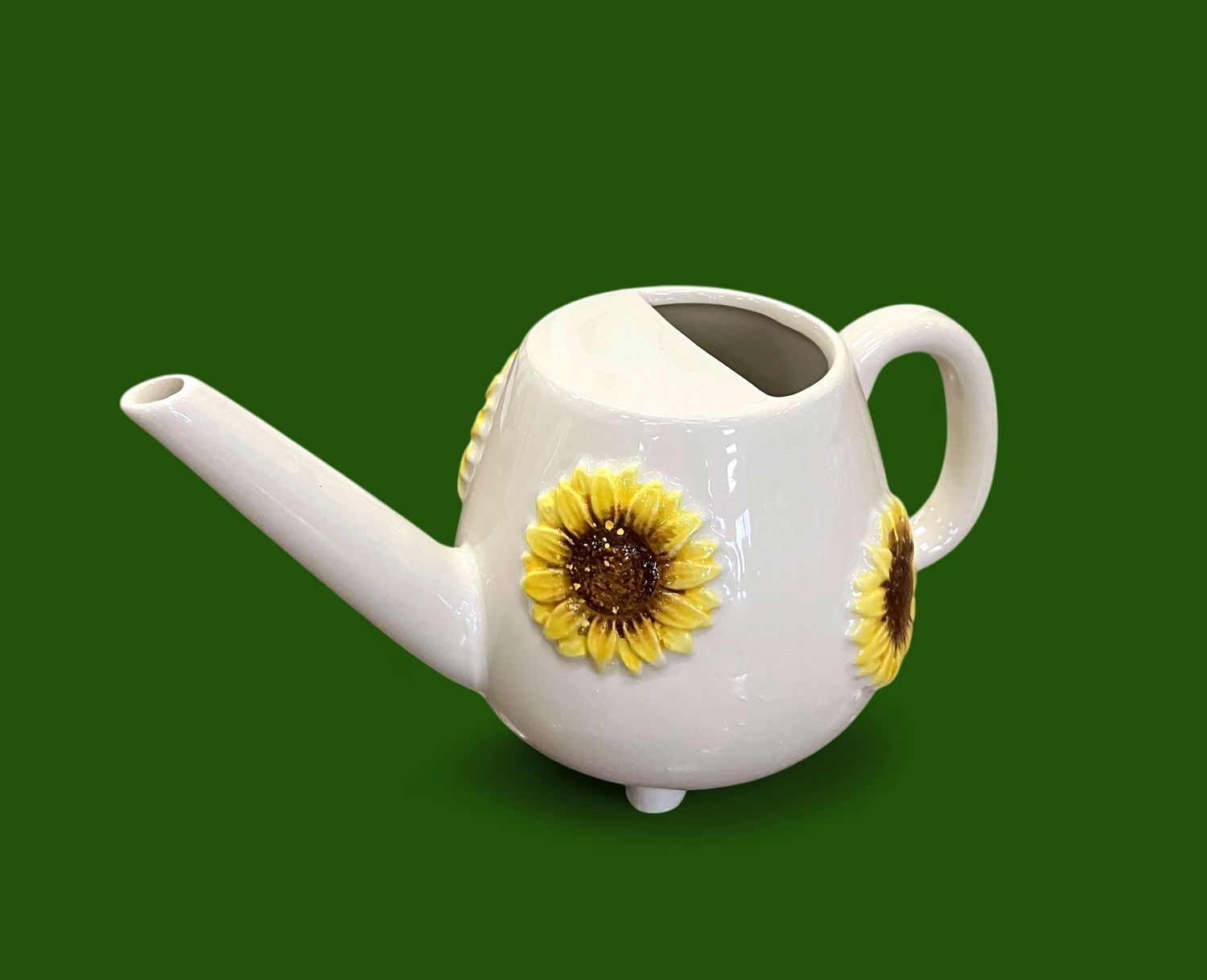 Sunflower Ceramic Watering Can