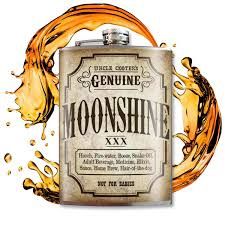 Flask Stainless Steel 8oz - Uncle Cooter's Genuine Moonshine