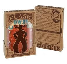 Flask Stainless Steel 8oz - Cowboy Up