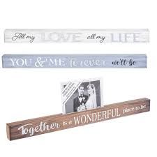 Wooden Wedding Photo Holder Sign - Gray