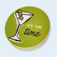 It's 'Tini Time Paper Coaster Set