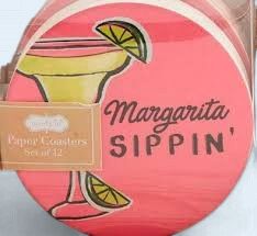 Margarita Sippin' Paper Coaster Set