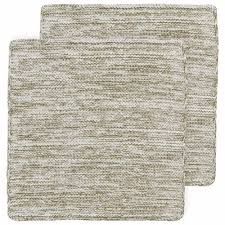 Knit Dishcloths Pack of 2 - Olive