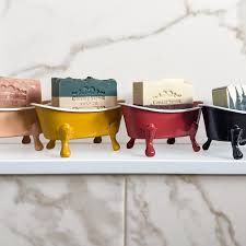 Metal Bathtub Soap Dish - 4 Colors
