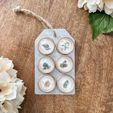 Botanical Domed Magnets on Card (6)