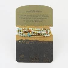 Amazonite - Stone of Courage - Wrap Bracelet/Necklace