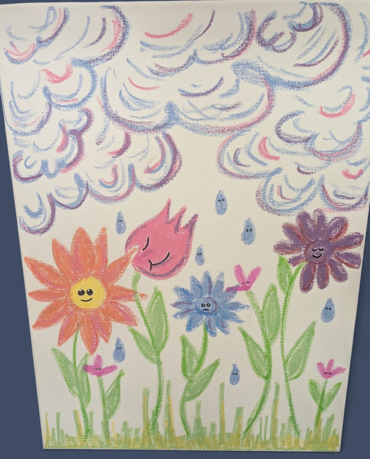 Whimsical Flowers Canvas Wall Art