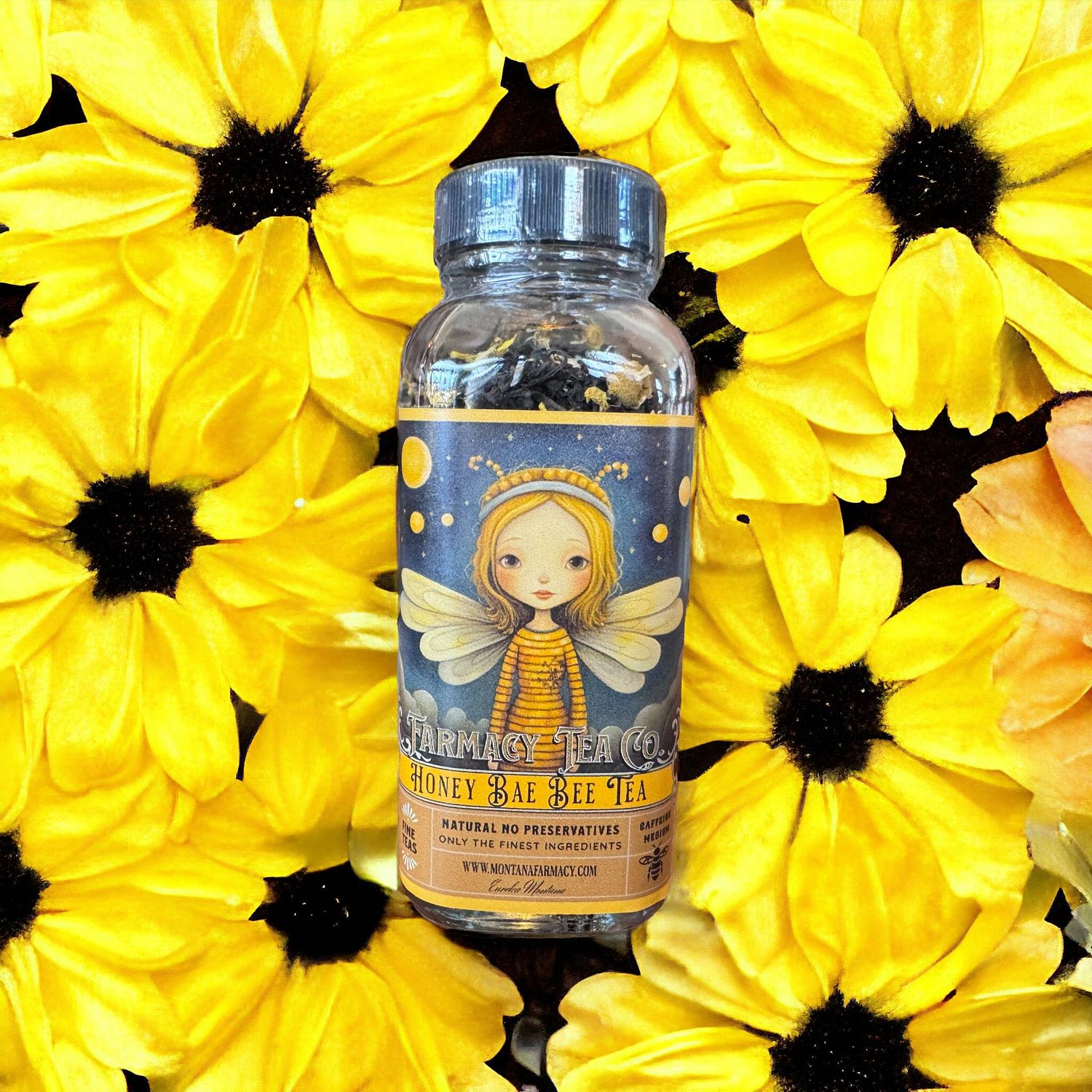 Honey Bae Bee Tea honey flavored black tea full of sunshine