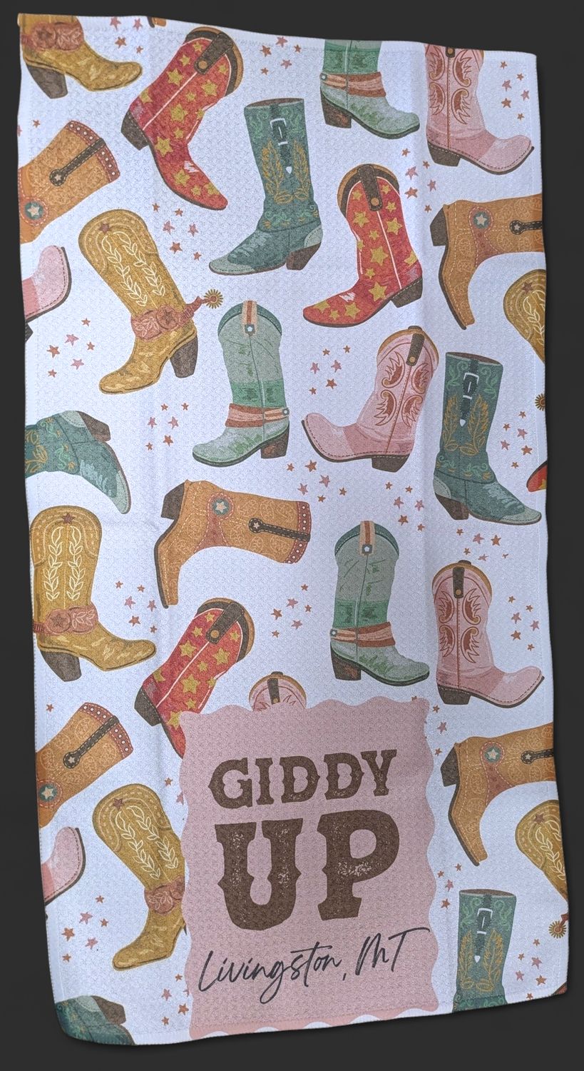 Giddy Up Livingston MT Midi Towel