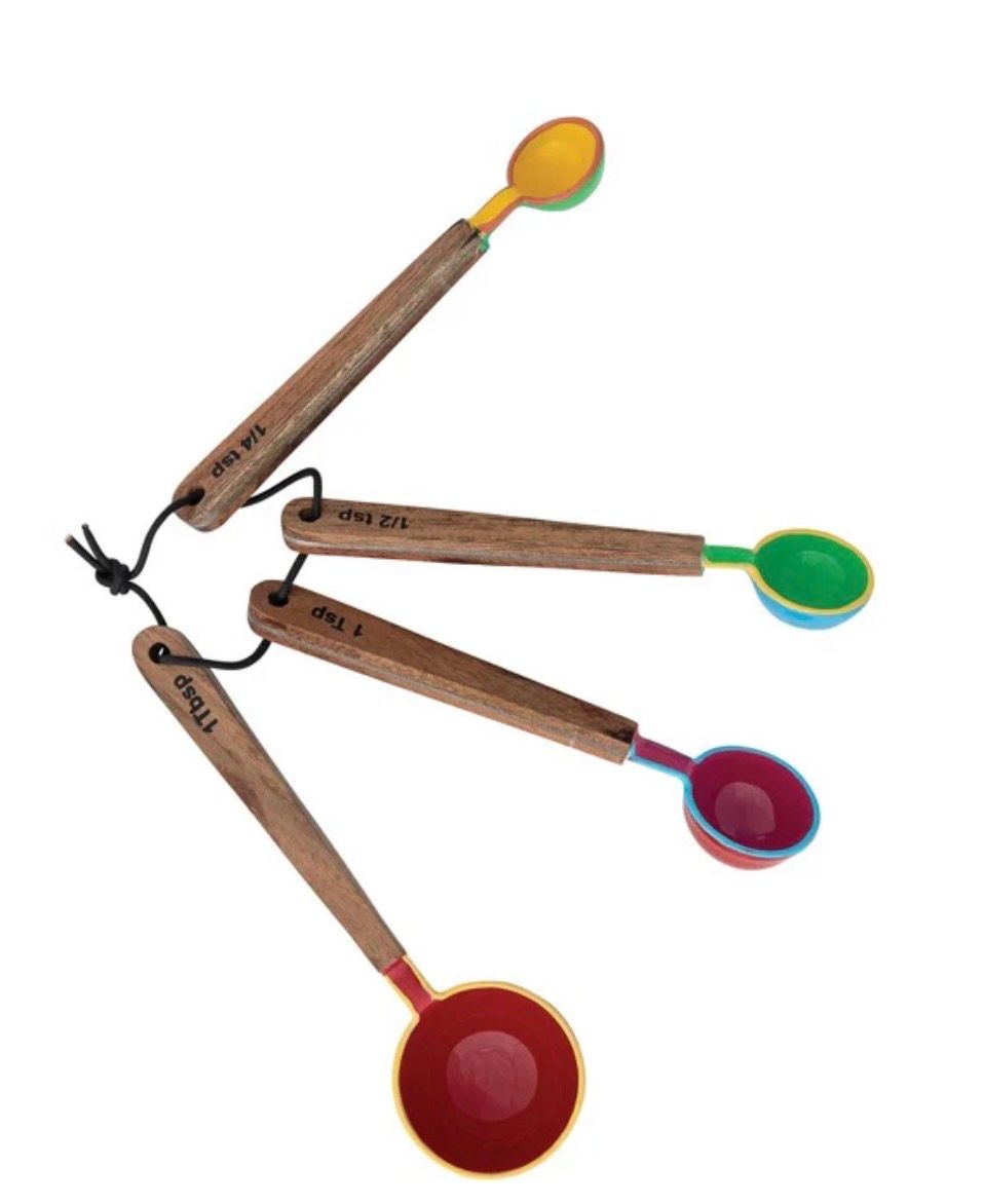 Enameled Stainless Steel Measuring Spoons