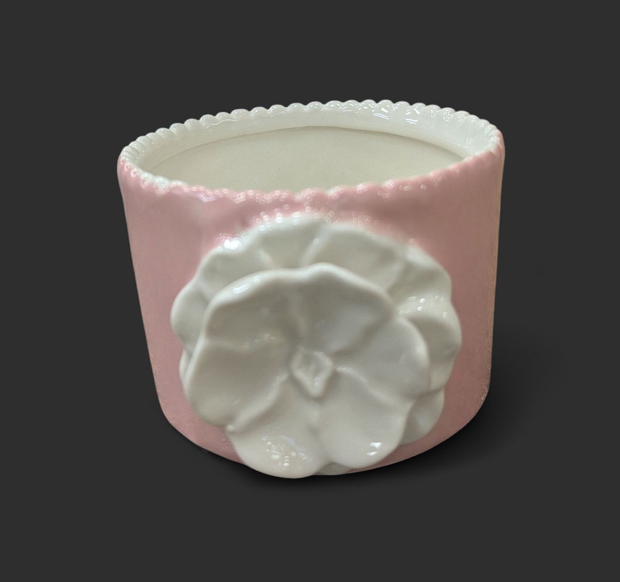 Floral Tidbit Dish - Pink Flower