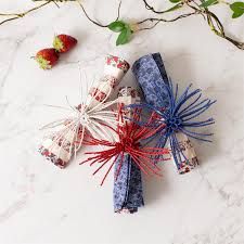 Beaded American Fireworks Napkin Ring - Assorted
