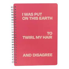 Twirl My Hair 6"x8" Spiral Notebook