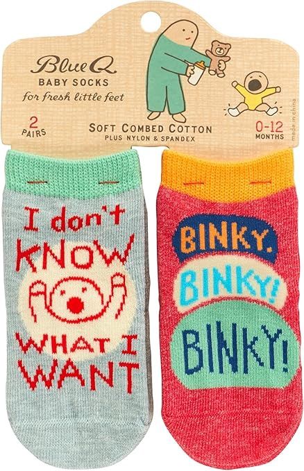 I Don't Know What I Want/Binky Baby Socks (0-12mo)