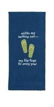 Unlike My Bathing Suit...My Flip Flops Fit Every Year Hand Towel