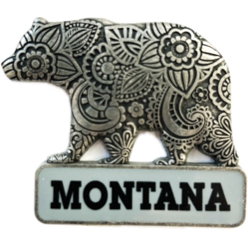 Montana Pewter Disco Bear Magnet