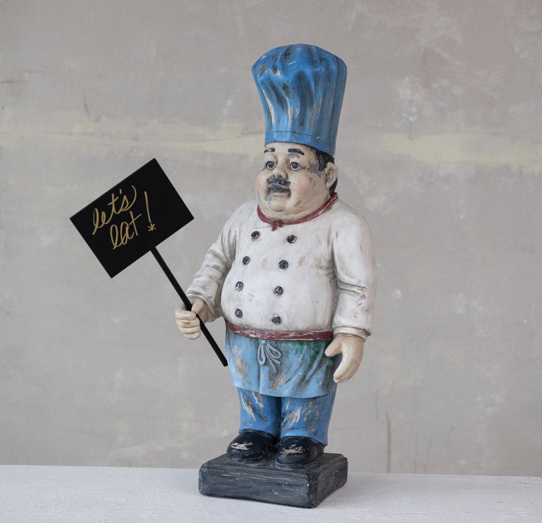 Magnesia Vintage Reproduction Chef with Chalkboard