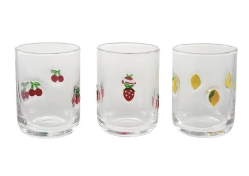 Fruit Embossed  Glasses