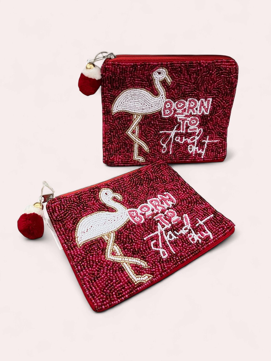 Born To Stand Out Beaded Pouch